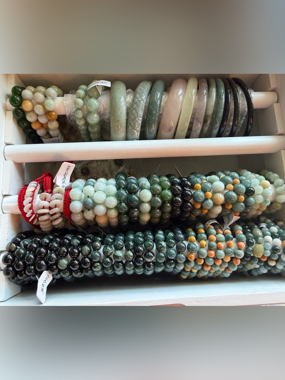 Authentic Jade and  Beaded Bracelets and Bangles ( Selling Each) OBO
